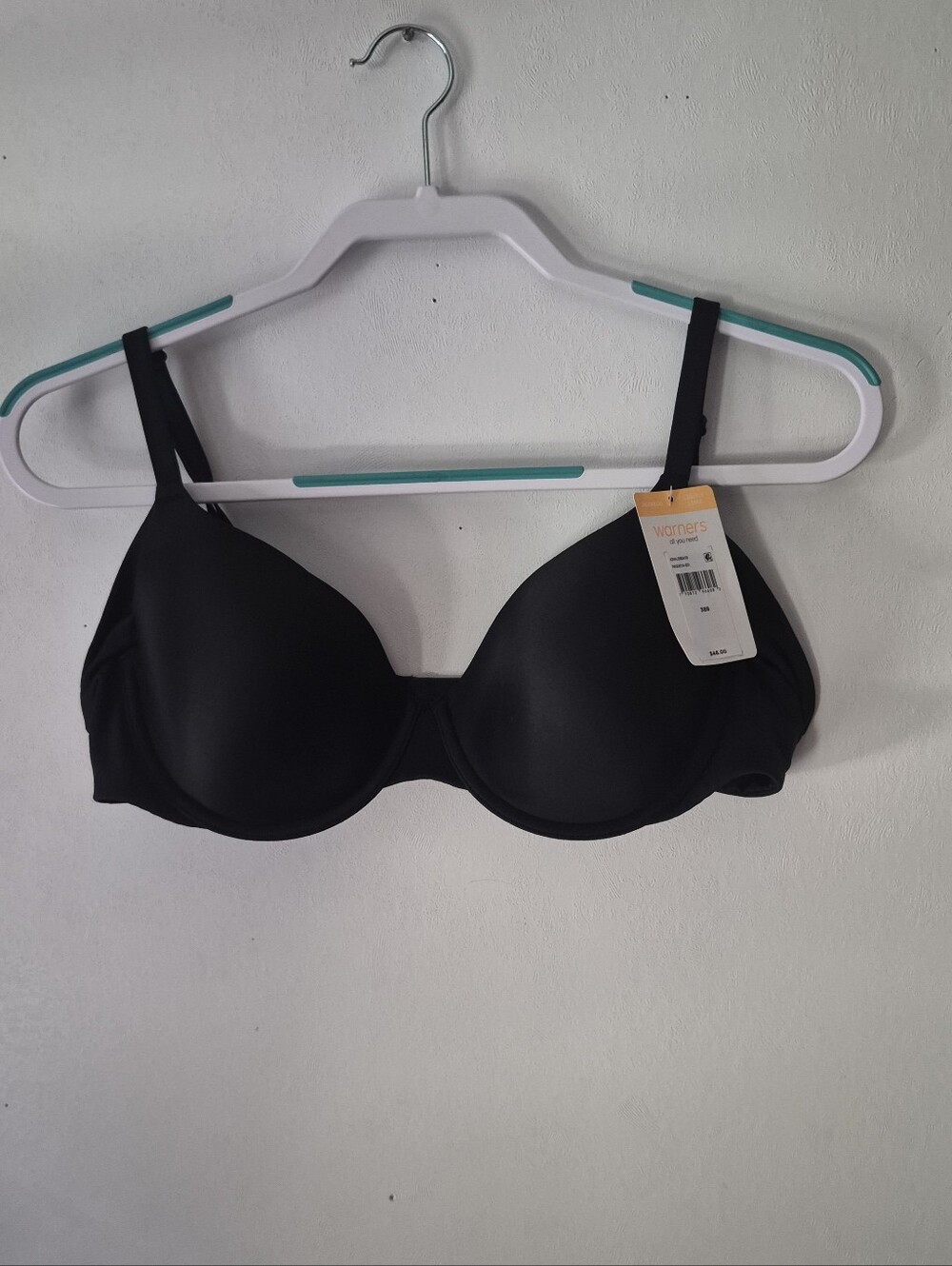 Warners Lightly Lined Underwired Bra Black 38B NWT